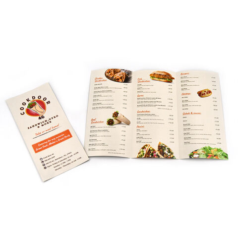 Custom Color Design Service Include Restaurant Menu & Cookbook Catalog ...