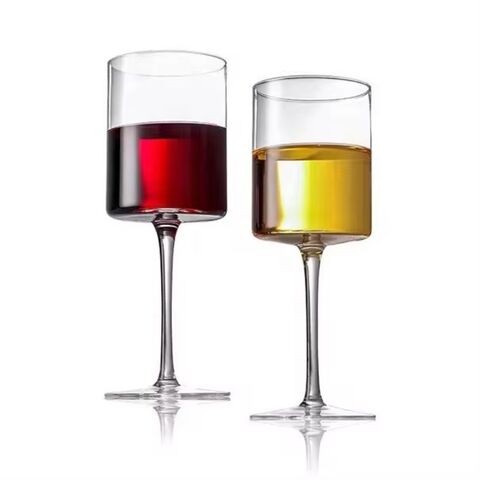 410ml Straight Highball Champagnergläser Haushalts-Kristall Bleifreies Glas Rotwein Kristall Stiel Weinglas