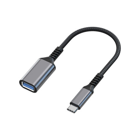 Adaptador USB-C a USB 3.0, Adaptador USB-C a USB-A, Cable OTG Tipo C Macho a USB Hembra, Compatible con MacBook, iPhone, Samsung