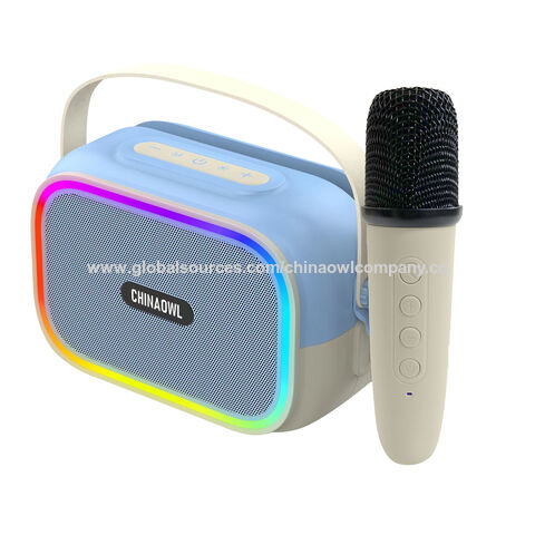 Neuester kabelloser Mini-Karaoke-Lautsprecher 2024 und tragbares Mikrofon für Zuhause, BT-Party-Lautsprecher, Mikrofon-Geschenk für Erwachsene, Kinder/Erwachsene zum Singen