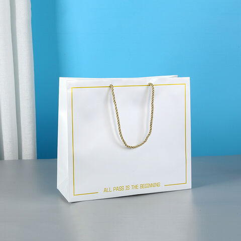 Umweltfreundliche Werbe-Papiertüte mit individuellem Logo, recycelt, für Einkäufe und Geschenke for sale at factory direct price