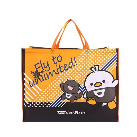 Bolsas reutilizables de tela no tejida de alta calidad con logo personalizado impreso para publicidad y promociones al por mayor