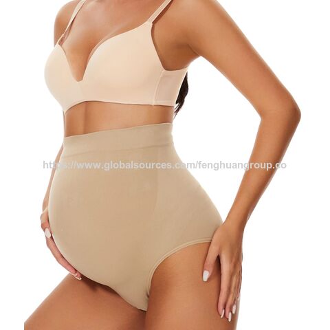 سراويل داخلية للحوامل بدون خياطة مخصصة، دعم البطن، ملابس داخلية للحمل بخصر عالٍ for sale at factory direct price