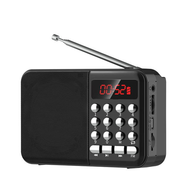 Tragbares Radio, Wiederaufladbares Multifunktions-FM-Radio mit Bluetooth-Lautsprecher, Mini Digital Media Speaker MP3-Musikplayer for sale at factory direct price