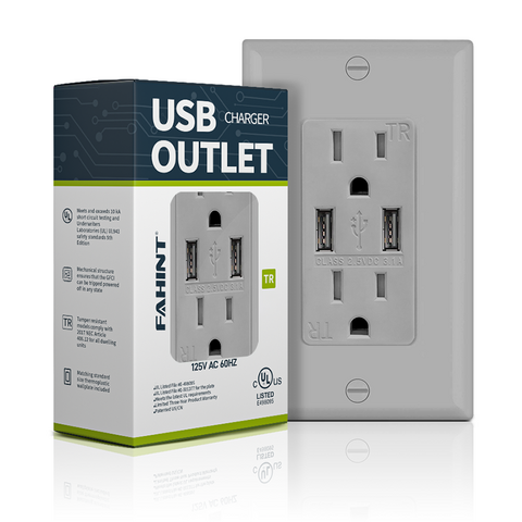American Standard Tamper Resistant Usb Socket, Fast Charge Usb Plug ...