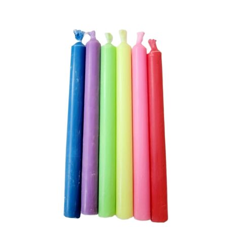 Velas de Cumpleaños Creativas Arcoíris con Llama de Color, 12 unidades, para Decoración de Tartas y Regalos Promocionales al por mayor for sale at factory direct price