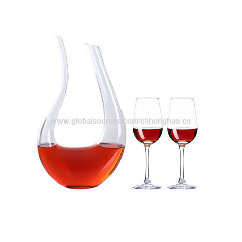 1200ML High Grade Crystal U-shaped Wine Decanter Gift Box Harp Swan De – Personal Stash