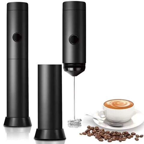 أداة قهوة كابتشينو تعمل بالبطارية، خفاقة حليب، خفاقة حليب يدوية، خفاقة بيض، خلاط، خفاقة قهوة بغطاء for sale at factory direct price