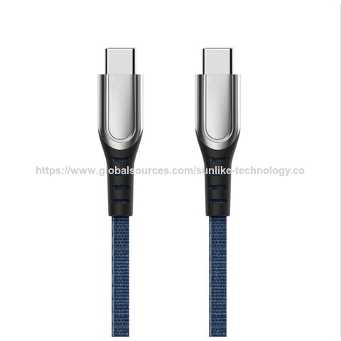 Kabel Sunlike GRS RPET, Jaket RPET, Desain SR Panjang, Untuk Pengisian Daya Ponsel dan Transfer Data, Ramah Lingkungan, Desain Paten