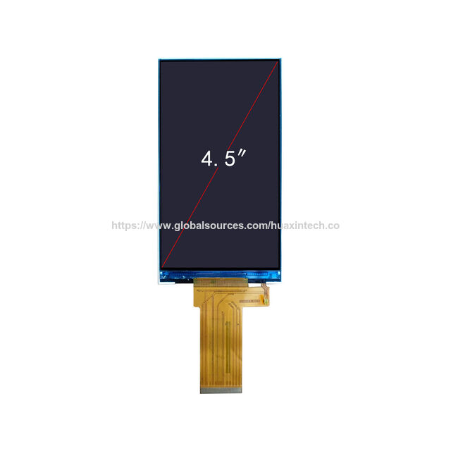 Module d'affichage TFT 4,5 pouces, résolution 480*854, interface LVDS, angle de vision libre, 500 C/D - Idéal pour applications industrielles et commerciales.