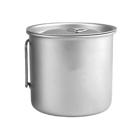 OEM Chine 250-750ml Picnic en Plein Air Portable Pliant Ébullition Tasse d'Eau en Titane for sale at factory direct price