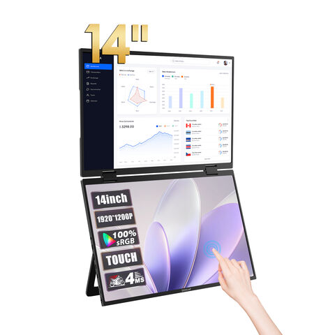 Computer Scond Touch Screen 14inch Ips Lcd Panel 1200p Fhd Display Touch Control Laptop Second ...