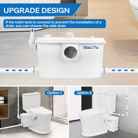 FLO750 Toilettes Japonaises Broyeur 220v en Gros, Impulsion Rapide, Installation Facile