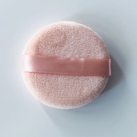 Esponjas de maquillaje verticales de doble cara con logo personalizado, polvo suelto, algodón súper blanco sin látex, almohadillas suaves y finas para polvo for sale at factory direct price
