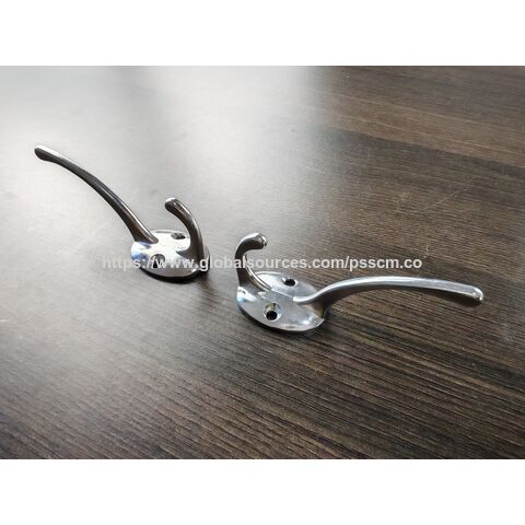Gancho de pared doble para abrigos, gancho resistente para montaje en pared for sale at factory direct price