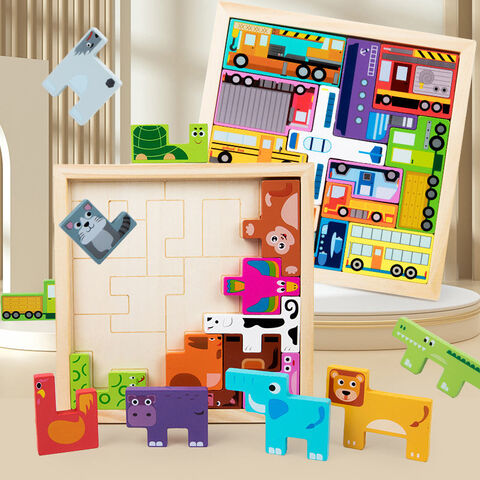 Buy China Wholesale Montessori Wooden Toddler Puzzle Toy For Age 3 4 5 ...