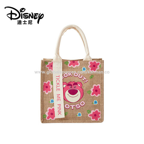 Sedex4p Disney Lotso Jutetote Bag Small Women Handbag Shopping Bag