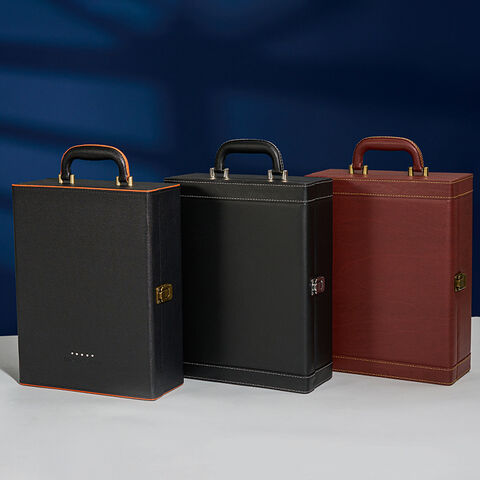 Boîte à vin en cuir haut de gamme personnalisée - Fabrication et vente en gros for sale at factory direct price