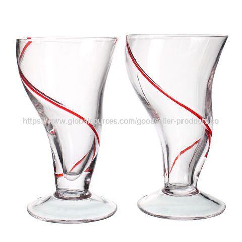 Vaso de Cerveza/Jugo Jumbo en Forma de S Irregular, Hecho a Mano, Transparente y Premium para Fiestas - Vasos de Vino al por Mayor
