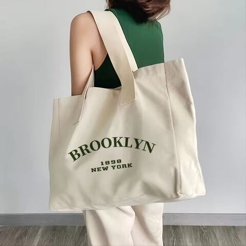 Large Blank Tote Bag With Zipper Cotton Tote Bags For Women