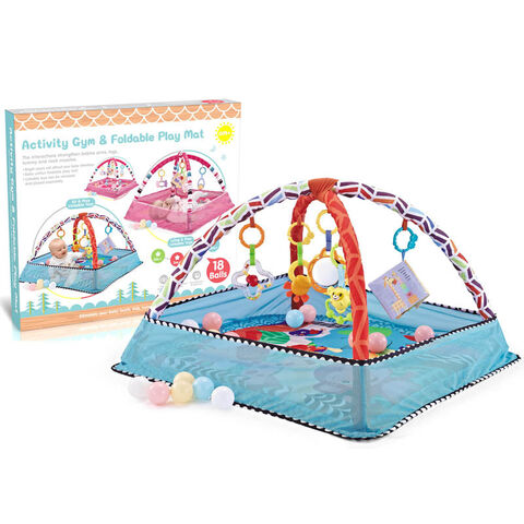 Gimnasio para bebés y tapete de juego infantil, gimnasio de actividades para el desarrollo sensorial y motor por etapas y el descubrimiento del lenguaje