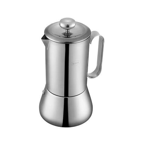 Nouvelle cafetière moka élégante en acier inoxydable pour la maison et le bureau for sale at factory direct price