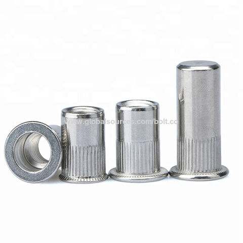 Buy China Wholesale Stainless Steel Polish Surface Flat Head Rivet Nuts ...