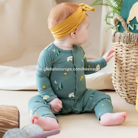 Pijamas de Bebé Orgánicos Personalizados de Bambú con Estampado Digital: Peleles para Recién Nacidos
