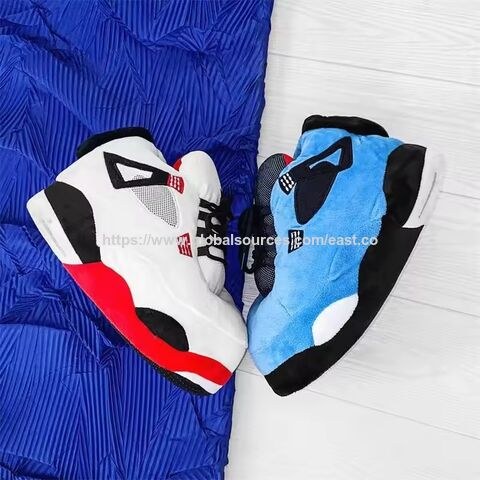 Neue Kollektion Hausschuhe Kostüm Plüsch-Sneaker Einheitsgröße Sneaker-Hausschuhe Herren Sneaker-Hausschuhe Jordan for sale at factory direct price