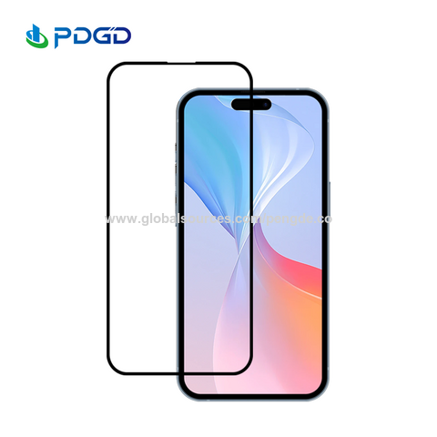 Protector de pantalla de vidrio templado HD 2.5D de fácil instalación para iPhone 16 [6.1 pulgadas] Sin burbujas