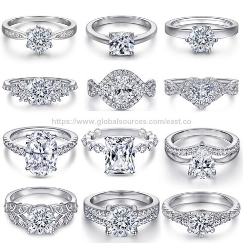 Sterling Silber 925 Verlobungs- und Hochzeitsring Tonglin, Heiße Verkaufs-Silbersets 925 Schmuck, Ringlieferanten, Goldplattierter Fingerspitzenring