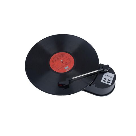 Giratória de vinil OEM de fábrica, design portátil, 2 velocidades 33 e 45 RPM, vinil para MP3 com alto-falante, toca-discos reprodutor de áudio para casa.