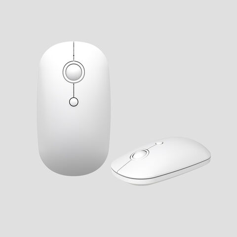 Souris optique sans fil rechargeable double mode 2.4G et Bluetooth pour ordinateur portable de bureau