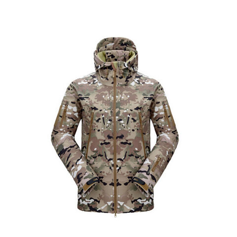 Casaco softshell camuflado WOO Outdoor, fato de montanhismo masculino para outono e inverno for sale at factory direct price