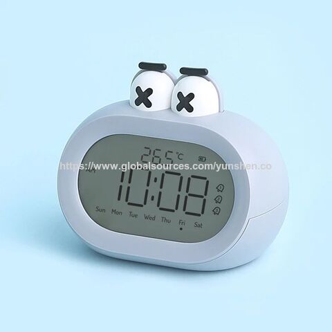 Réveil LED Grande Bouche pour Étudiants, Réveil Électronique Numérique, Veilleuse Mignonne pour Enfants, Minuteur pour Décoration de Chambre d'Enfants for sale at factory direct price