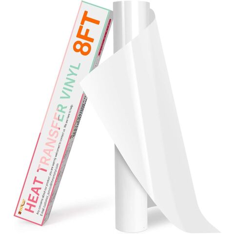 Rolos de Vinil Transferência de Calor - Vinil HTV Branco 30cm x 2,4m para Camisetas, Vinil Termocolante para Cricut & Cameo - Fácil de Cortar e Depilar for sale at factory direct price
