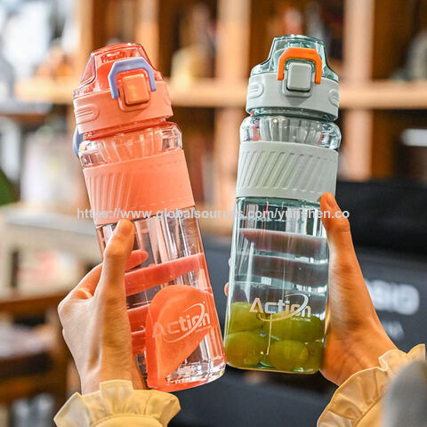 Sport-Wasserflasche aus Kunststoff, 720 ml, Sport-Wasserflasche, Fruchtsaftbecher mit breiter Öffnung, kundenspezifisches Logo, Großhandel, Gym-Wasserflasche