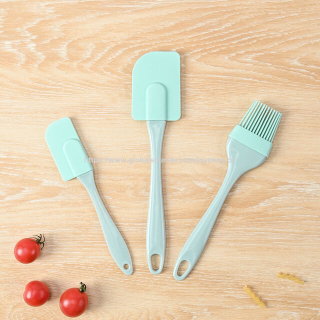 Juego de espátulas de silicona de 3 piezas con cepillo de cocina de silicona. Desmontable. for sale at factory direct price