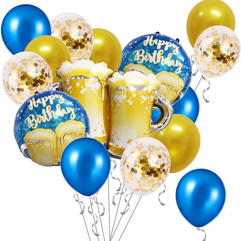 Neues Großhandel Set Happy Birthday Aluminium Folienballon für Hochzeits- und Verlobungsfeier Dekoration for sale at factory direct price