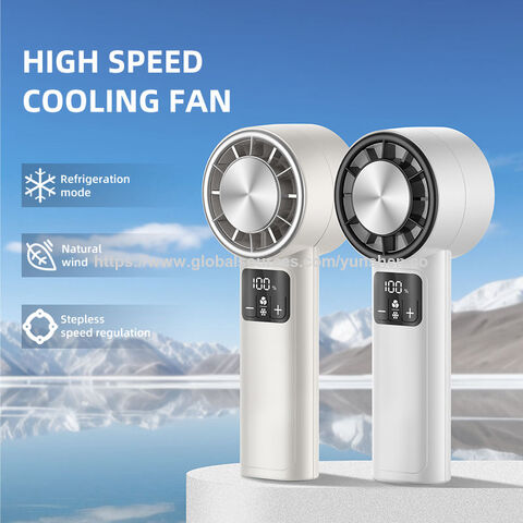 Ventilador de escritorio turbo de 3000mAh, soporte de escritorio, ventilador pequeño portátil recargable, mini