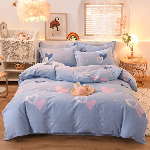 Échantillon gratuit de housse de couette brodée, draps de lit colorés, housse de couette jacquard complète, couette double en velours