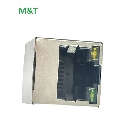 Cheap Price Single Port 180° Dip 10p8c Shielded Female Rj45 Connector ...