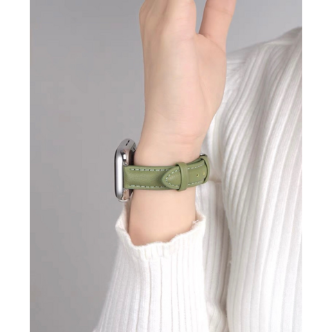 Correa de Cuero Genuino para iWatch - Correa de Cuero para Apple Watch 4/5/6/7/8/9 SE 38mm 40mm 42mm 44mm
