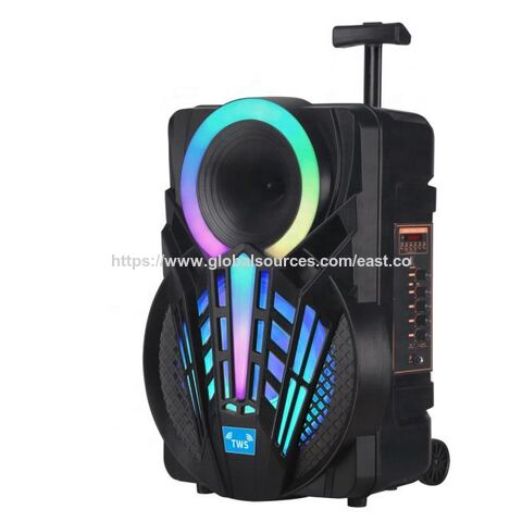 NDR-P12 Altavoz Portátil Grande de 12 Pulgadas con Súper Bajos, Trolley y Ruedas, Altavoz Portátil para Fiestas for sale at factory direct price