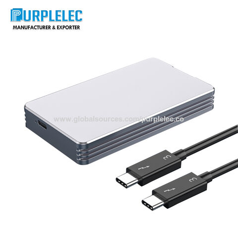 علبة قرص ذاكرة الصلبة المستدمة من الألومنيوم M.2 NVMe بحجم 1.8 بورصوكول Thunderbolt لأجهزة الحاسوب for sale at factory direct price