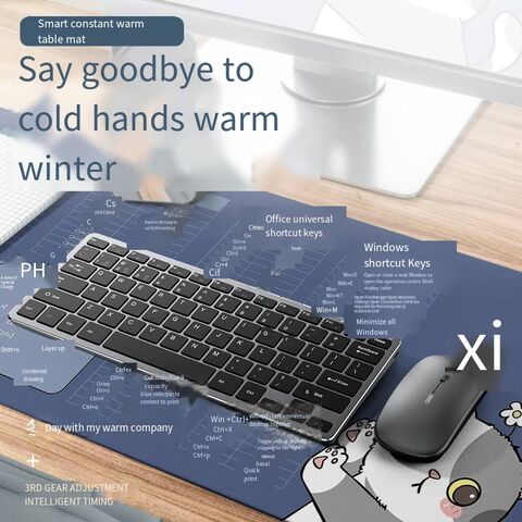 2024 nuevo modelo climatizada mouse pad de gran tamaño calefacción mesa caliente pad una pieza escritorio calefacción pad escritura regalo for sale at factory direct price
