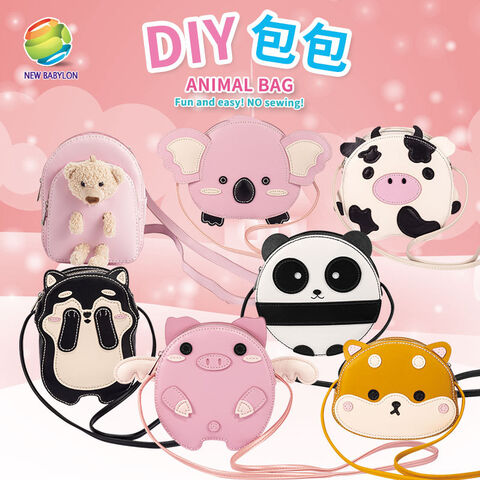 Kit DIY para bolso tejido a mano, bolso de mensajero, mochila infantil, regalo creativo al por mayor