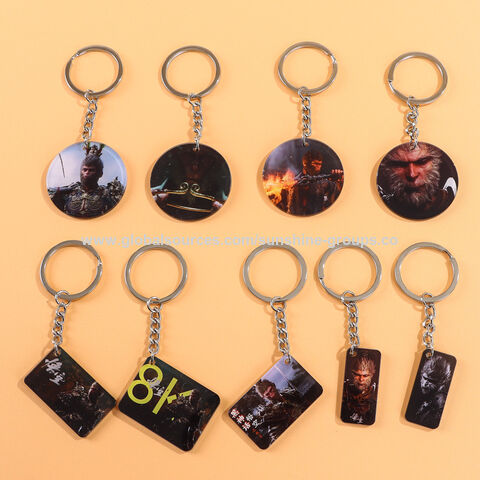 Black Myth Wukong: Ornamentos de suporte de acrílico periféricos, personalização de presentes, acessórios de chaveiro de acrílico Wukong