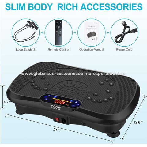 Vibration Plate Fitness Platform Exercise Machine Vibrating Shaking Full Body Shaker Workout Power Waver Vibrate Stand Shake Board for sale at factory direct price
