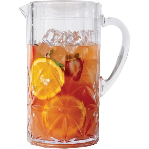Jarro de água de plástico Tritan inquebrável, Myrtle Beach 2,6 litros, jarro resistente para suco de laranja, chá gelado e água